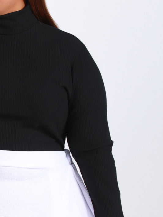 Plus Size Turtleneck in Black