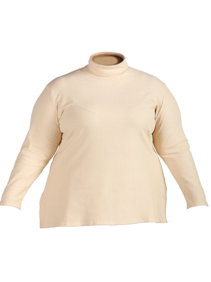Plus Size Turtleneck in Baige