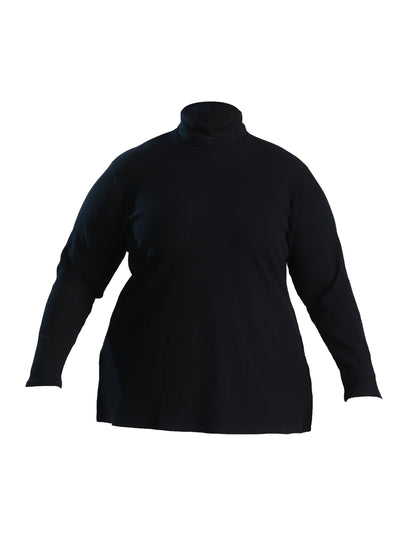 Plus Size Turtleneck in Black