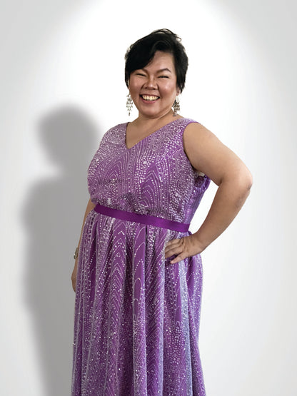 Lavender - A-Line Dinner Gown