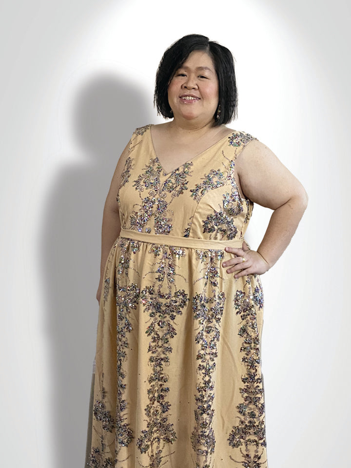 Elegant A-Line Dinner Gown