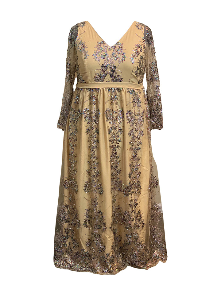 Elegant A-Line Dinner Gown