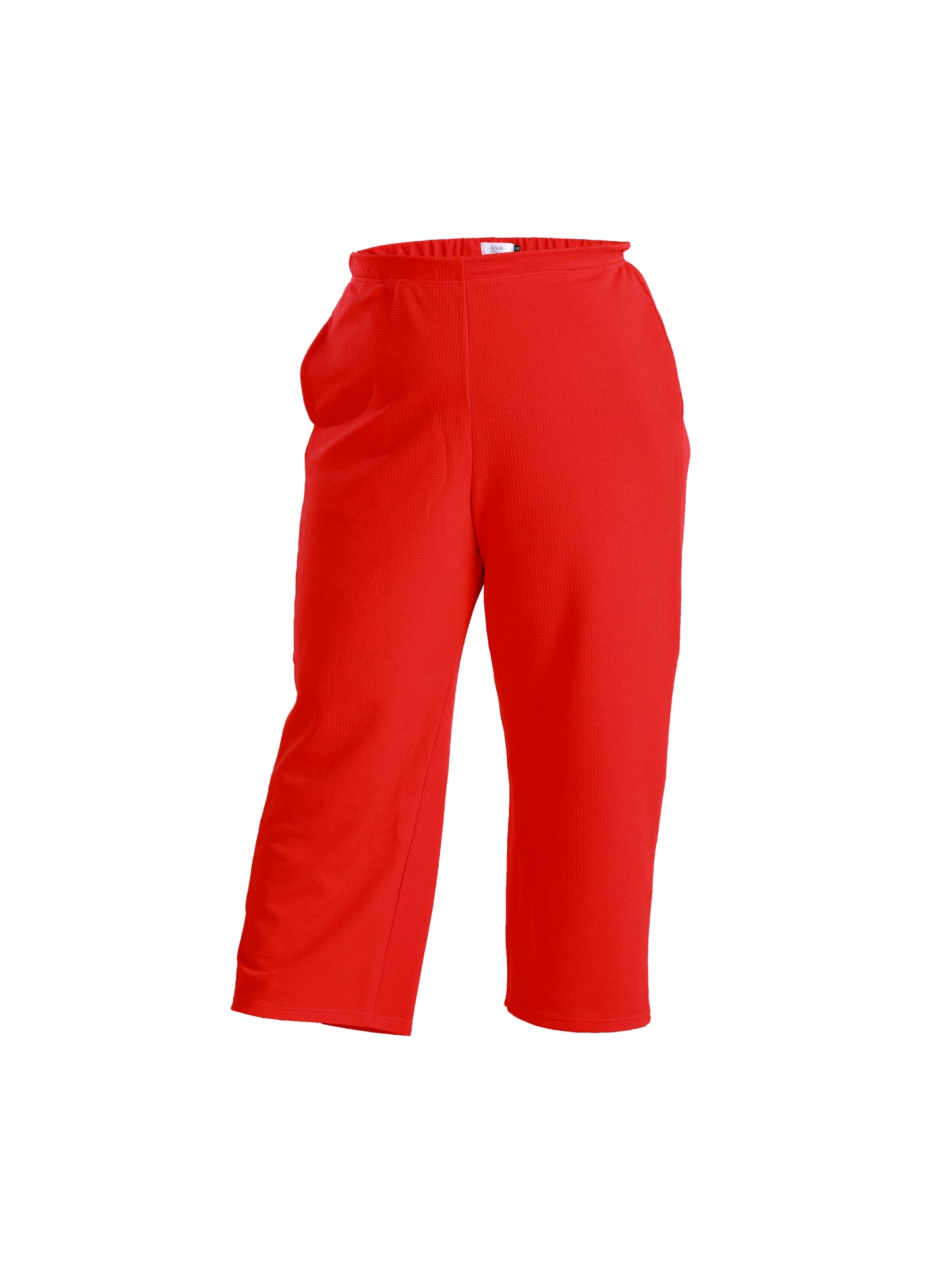 Plus Size High-Waist Pants in Red